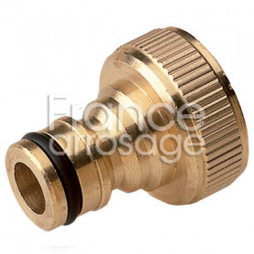 Connecteur laiton tuyau vers tétine | Lot de 10 | Tuyau 3/4' (19 mm) vers  tétine | Bague laiton de serrage | Clipsable sur tuyau et tétine | Passage