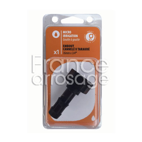 1 embout cannelé Ø16 x 3/4" F