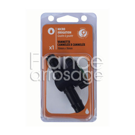 1 vanne cannelée Ø16 x 16mm