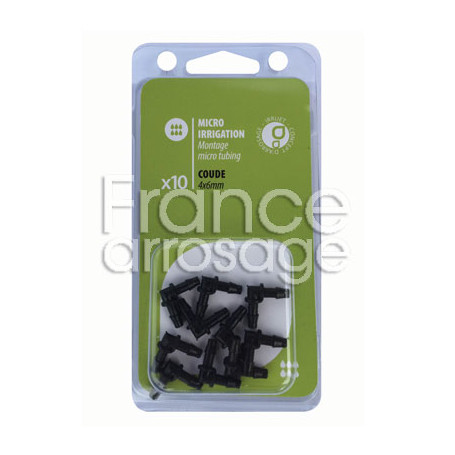 Lot de 10 coudes Ø4 x 6mm