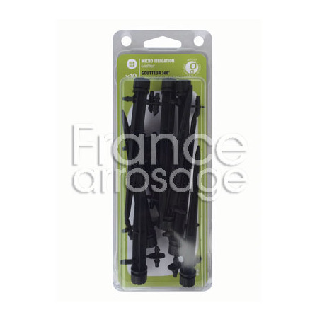 Lot de 10 goutteurs/pic réglables 360°