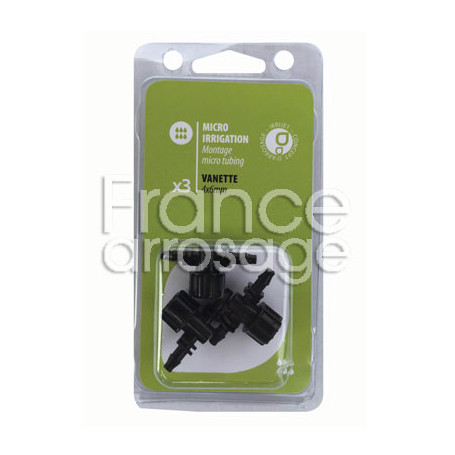 Lot de 3 vannettes Ø4 x 6mm