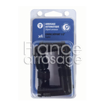 Lot de 4 coudes déport  Ø16mm - 1/2"