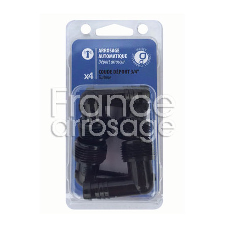 Lot de 4 coudes déport Ø16 - 3/4"