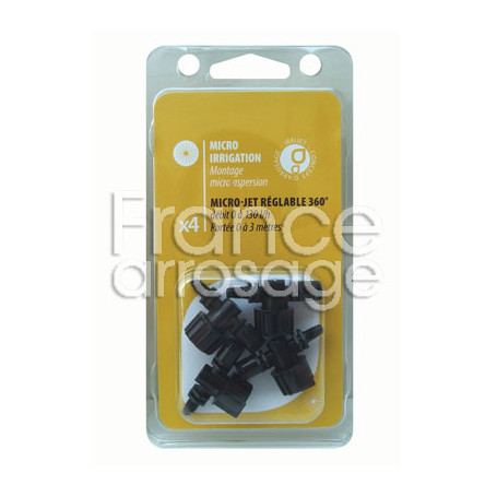 Lot de 4 Micro-Jet réglables 360°