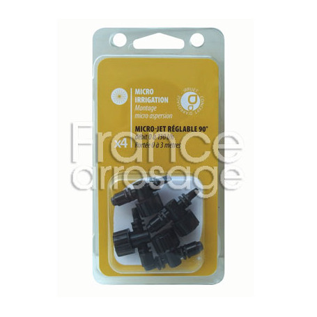 Lot de 4 Micro-Jet réglables 90°