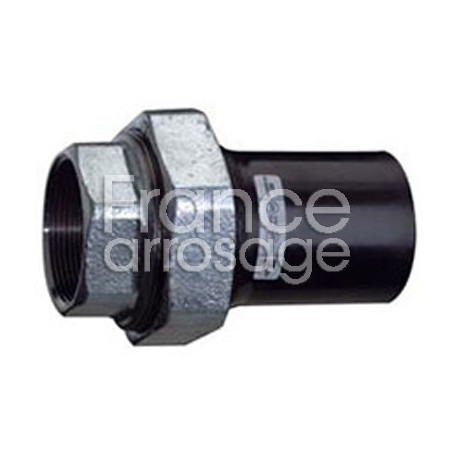Adaptateur pour PE en acier taraudé Ø32 x 1"