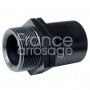 Adaptateur PE fileté PLASSON Ø40 x 1" M