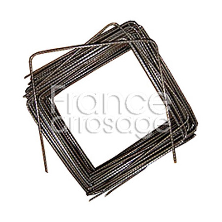 Lot de 100 agraphes acier 20 x 20 x 20cm