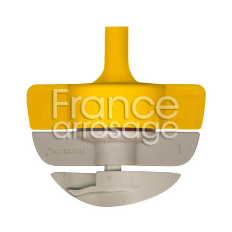 Asperseur SpinNet FLT  200l/h NETAFIM - Turbine Grise + buse jaune