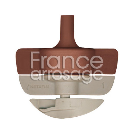 Asperseur SpinNet FLT 160l/h NETAFIM - Turbine Grise + buse marron