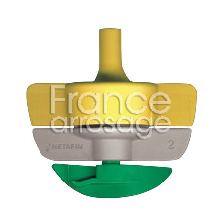 Asperseur SpinNet LR 200l/h NETAFIM - Turbine Verte + buse jaune