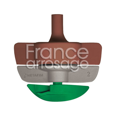 Asperseur SpinNet LR 160l/h NETAFIM - Turbine Verte + buse marron