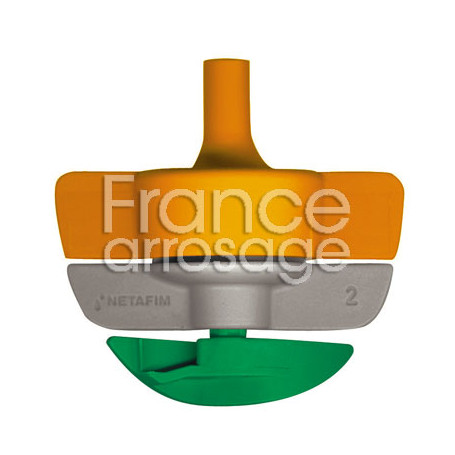 Asperseur SpinNet LR 90l/h NETAFIM - Turbine Verte + buse orange