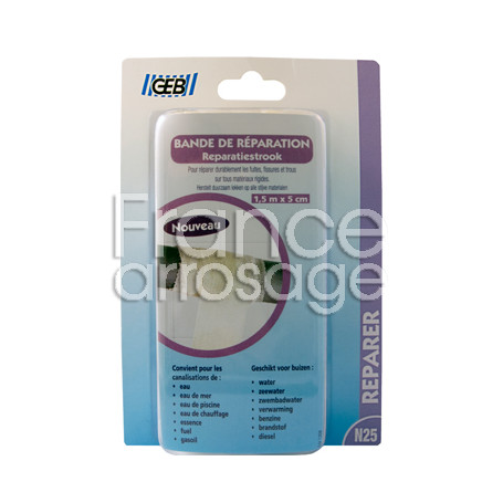 Bande de réparation 1.5 m x 5 cm + gants fournis GEB