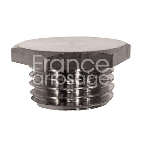 Bouchon laiton nickelé 1/4" M