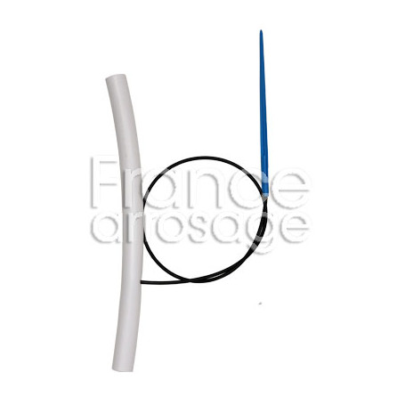 Lot de 100 capillaires assemblés + Capilfix plastique 0,8x3,2x70cm - pic 17cm