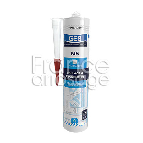 Colle Mastic neutre à prise rapide 280 ml Transparent GEBSOPLAST