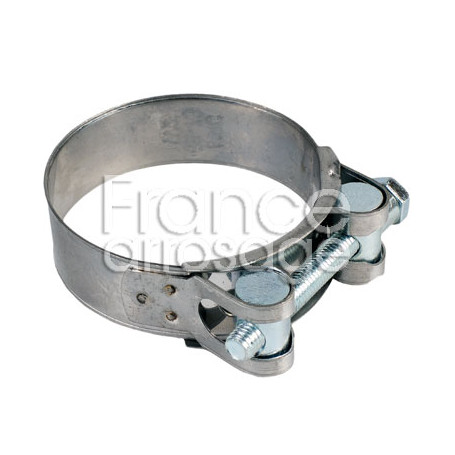 Collier de serrage à tourillon inox largeur 25mm - Ø68 à 73mm