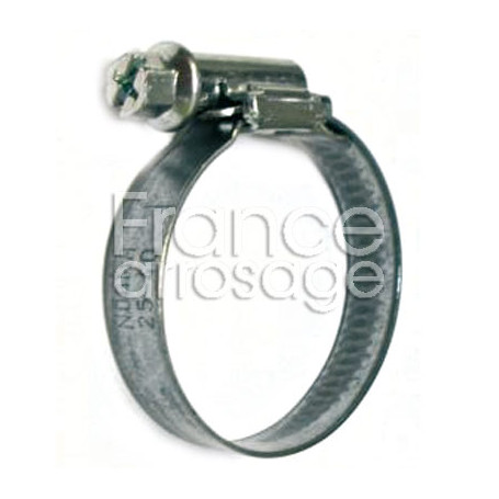 Collier de serrage à vis tangentielle zingué Ø70 à 90mm (12mm)