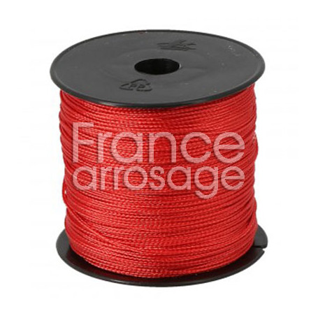 Cordeau de traçage nylon rouge 100m
