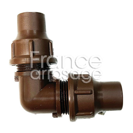 Coude à bague MARRON Ø16 x 16 FF (x5)