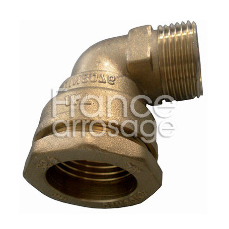 Coude fileté laiton compression Ø25 x 3/4" M