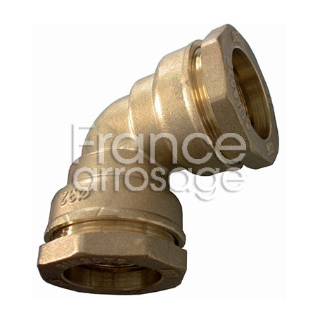 Coude compression égal laiton Ø32mm
