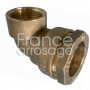 Coude compression taraudé laiton Ø40 x 1"1/4 FF