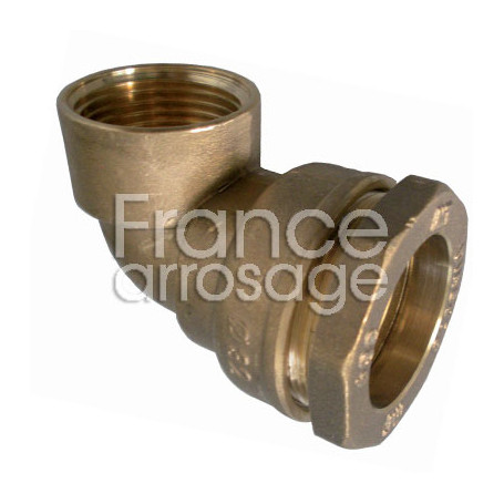 Coude compression laiton Ø63 x 2" F