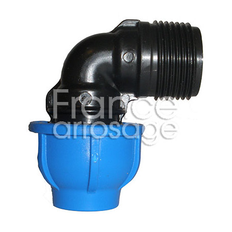 Coude compression fileté Connecto Ø63 x 2" M