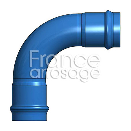 Coude 90° ecoFITTOM en PVC-BO DN160 PN16