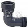 Coude DURA en PVC 1" MF