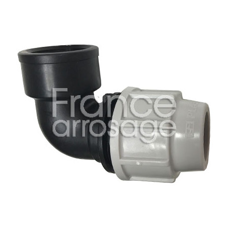 Coude compression taraudé 90° PLASSON Ø32 x 1" FF