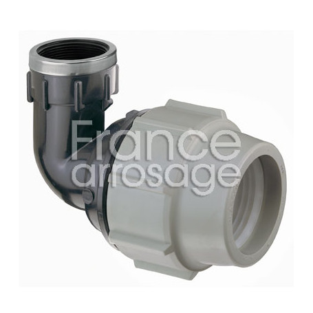 Coude compression taraudé 90° PLASSON Ø75 x 2" FF