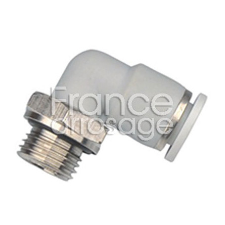 Raccord coudé TECNIDRO Ø6mm x 1/4" M