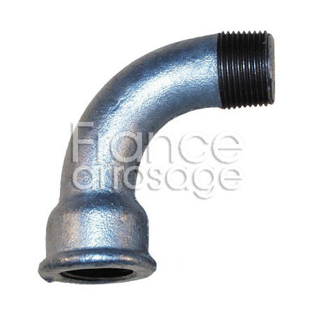 Courbe 90° GR fonte galva réf. 1 - 1"1/4 MF