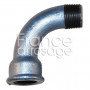 Courbe 90° GR fonte galva réf. 1 - 1"1/4 MF