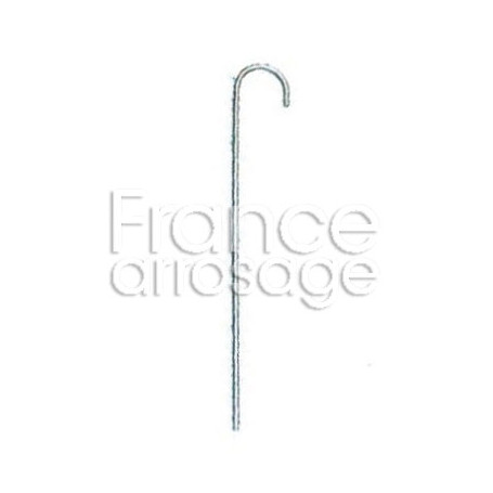 Lot de 100 crampons de fixation de tuyau goutte à goutte en Galva 15cm