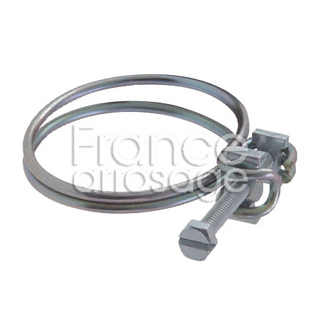 Collier de serrage double fil Ø19 à 23mm