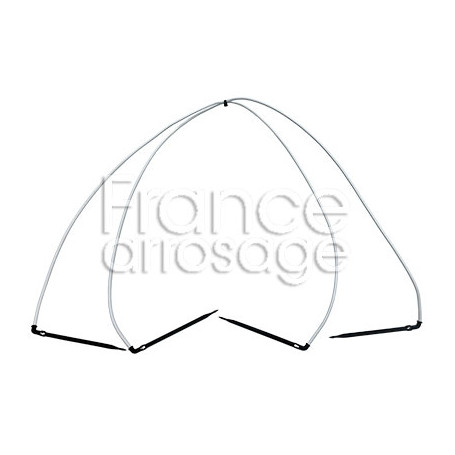 Distributeur hors sol araignée 4 sorties 70 cm + piquet coudé autorégulant 15cm