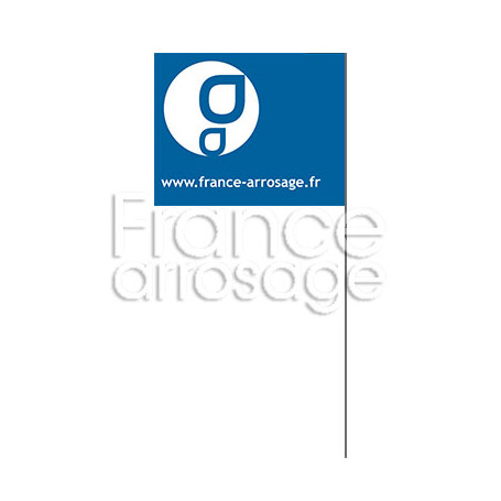 Drapeau d'implantation piquet galva 45cm France Arrosage