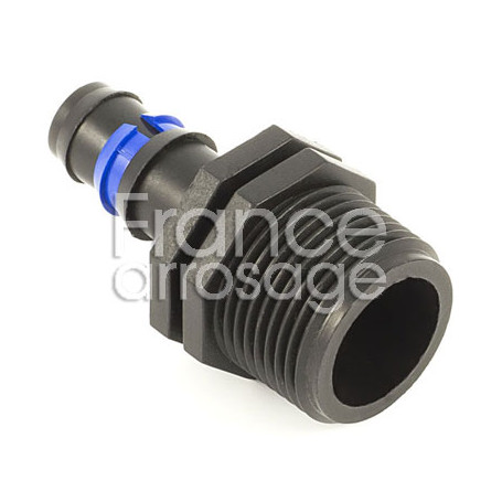 Embout cannelé x fileté Ø20 x 3/4" M