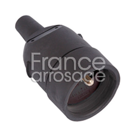 Prise caoutchouc femelle 2P + T 16A