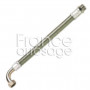 Flexible eau froide tressé inox coudé 700mm x 1" MF