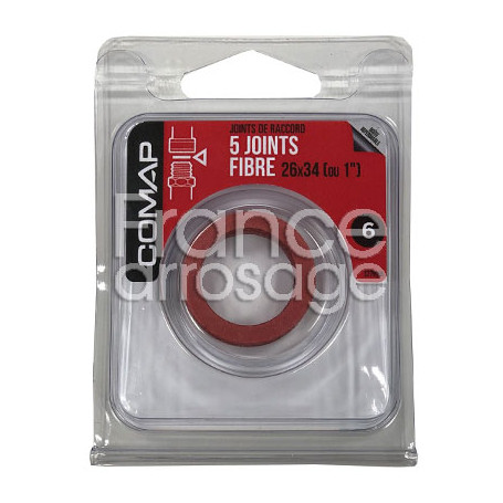 5 joints fibre 1" M