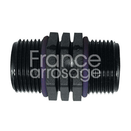 Mamelon PP à visser à joint 1"1/4 MM