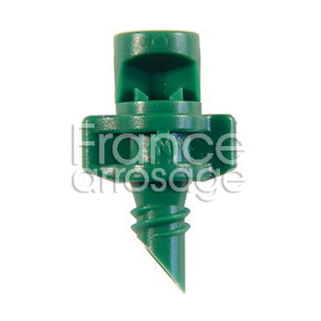 Lot de 100 minijets 180° vert Ø4mm