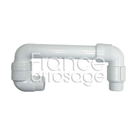 Montage 3 Coudes articulés 1"M BSP x 1" 1/2M ACME - 30cm