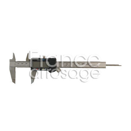 Pied à coulisse digital inox 150mm - écran 40x16 mm